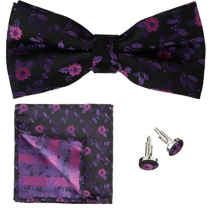 Conjunto de 3 pijamas cuadradas de bolsillo con flores de colores para hombre