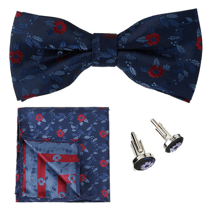 Conjunto de 3 pijamas cuadradas de bolsillo con flores de colores para hombre