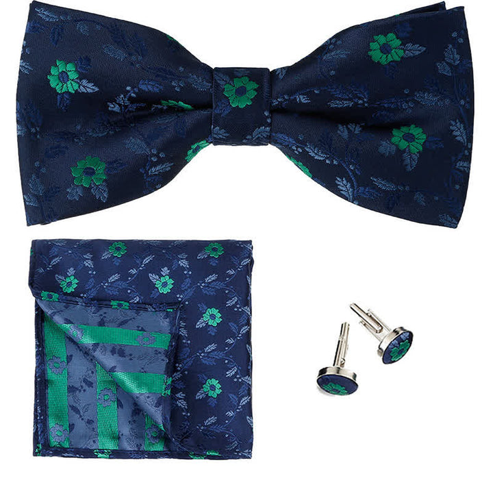 Conjunto de 3 pijamas cuadradas de bolsillo con flores de colores para hombre