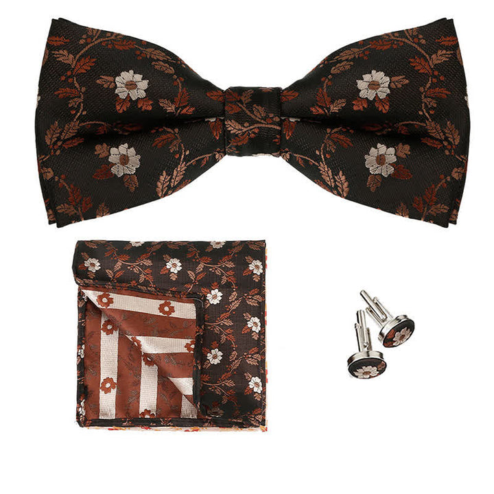 Conjunto de 3 pijamas cuadradas de bolsillo con flores de colores para hombre