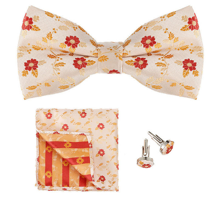 Conjunto de 3 pijamas cuadradas de bolsillo con flores de colores para hombre