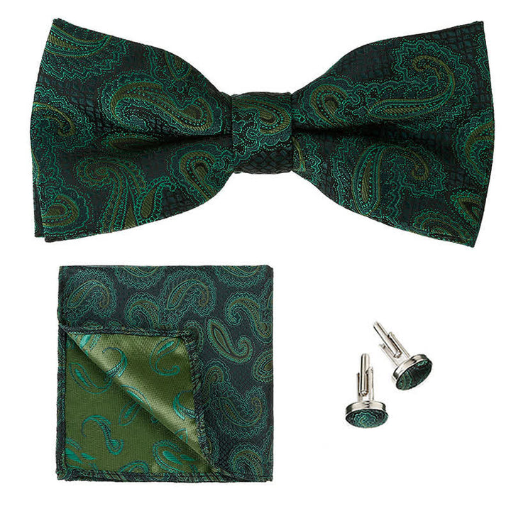 Conjunto de 3 pajaritas clásicas de cachemira para hombre