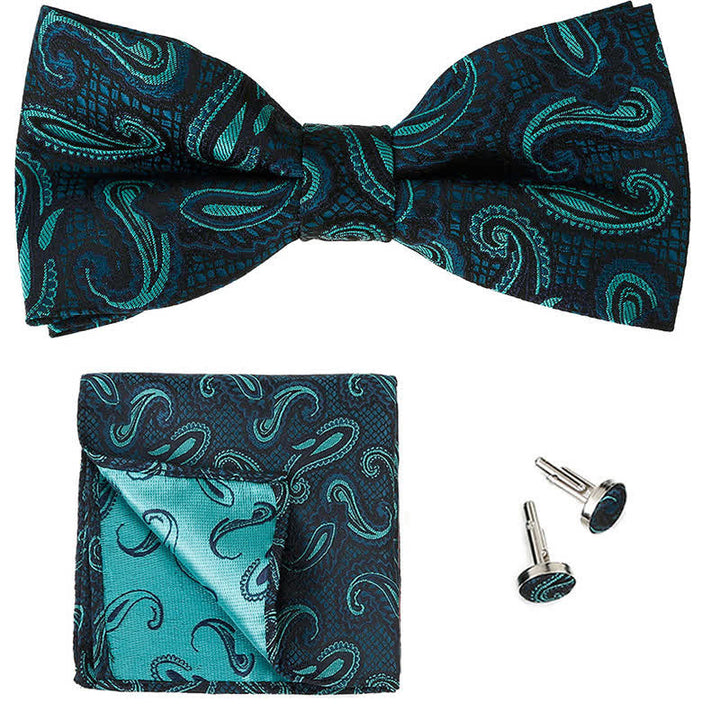 Conjunto de 3 pajaritas clásicas de cachemira para hombre