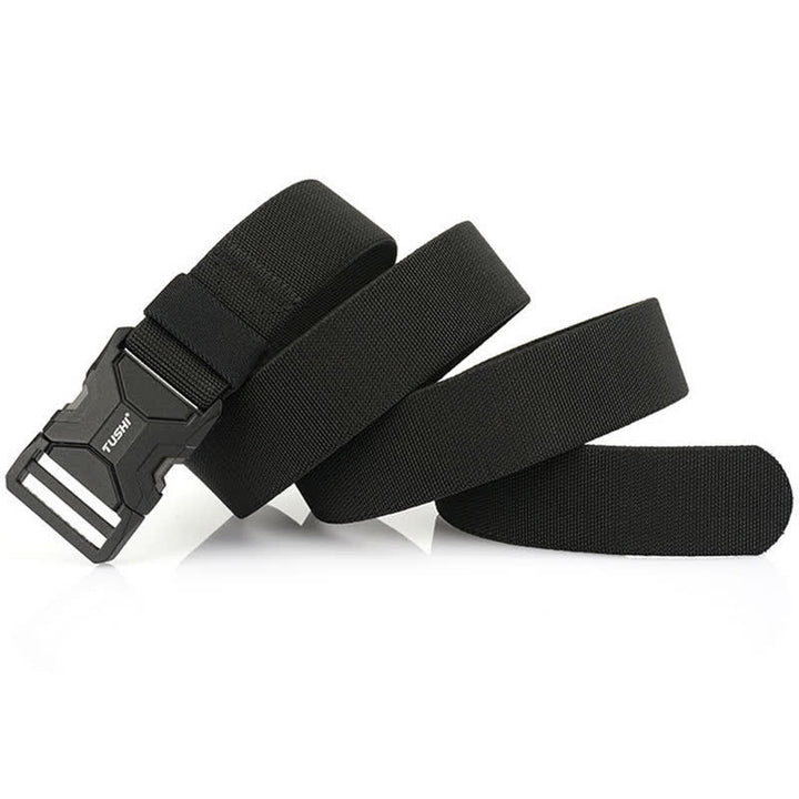 Cinturón elástico con hebilla de liberación rápida y sencilla para hombre.