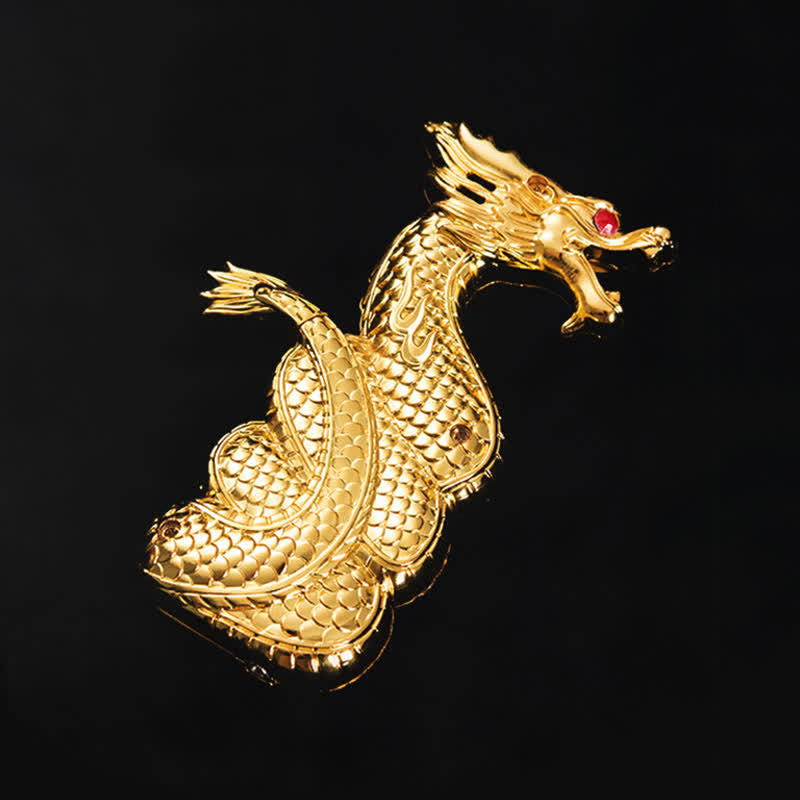 Encendedor de butano recargable con forma de dragón, creativo y único