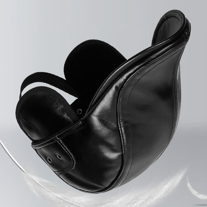 Boina negra informal con orejeras cálidas para invierno