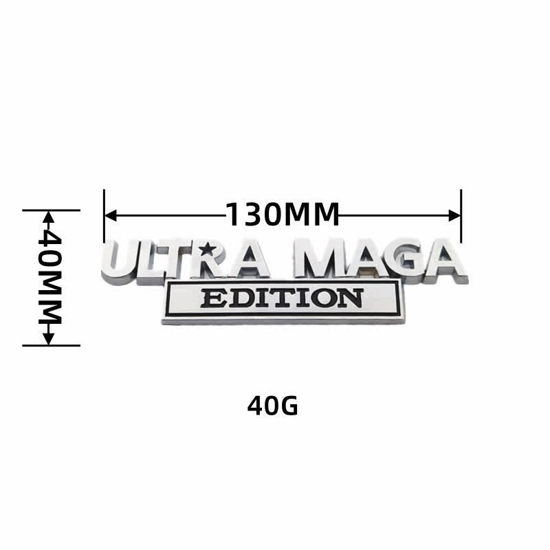 Pegatina de metal para coche EDICIÓN ULTRA MAGA