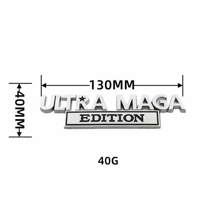 Pegatina de metal para coche EDICIÓN ULTRA MAGA