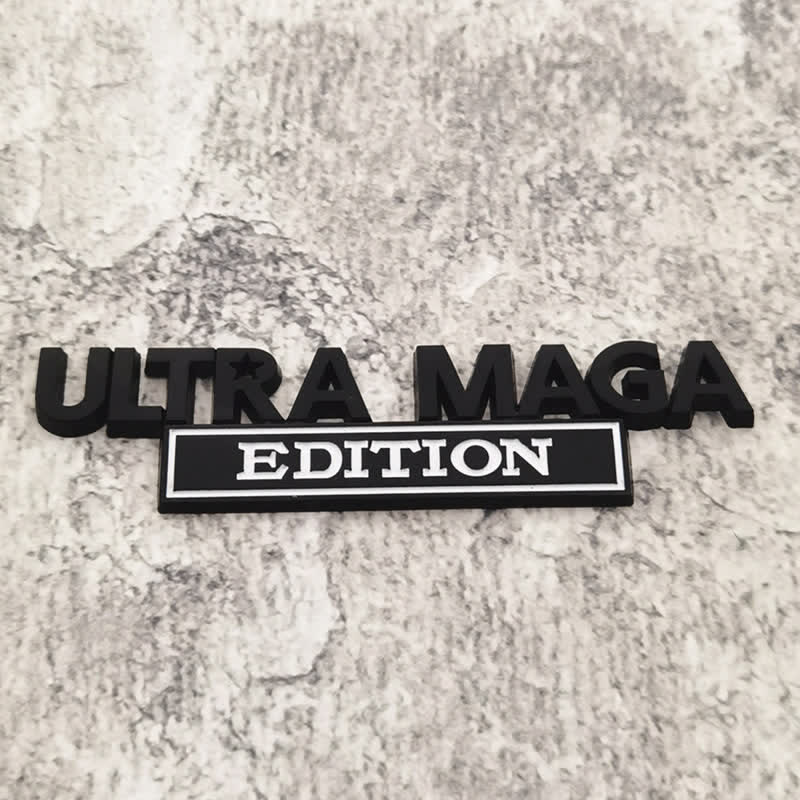 Pegatina de metal para coche EDICIÓN ULTRA MAGA