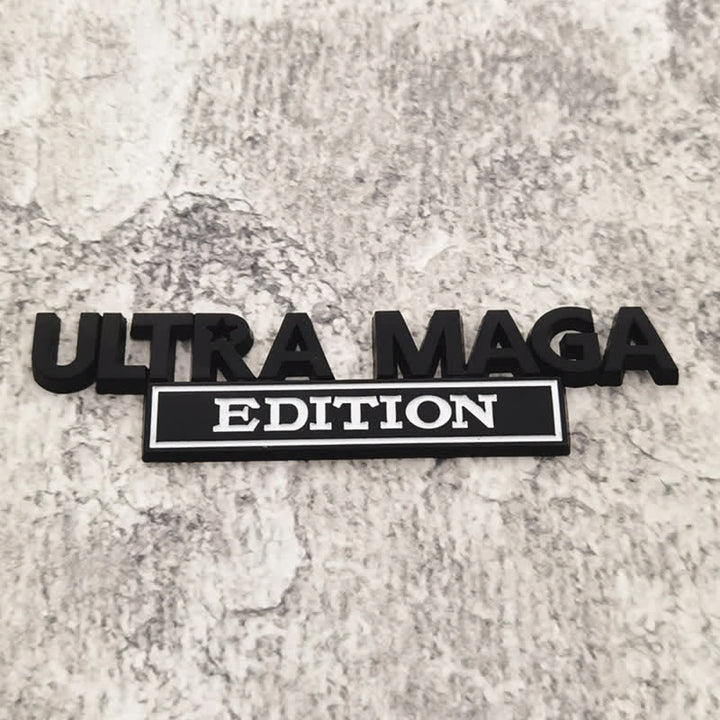 Pegatina de metal para coche EDICIÓN ULTRA MAGA