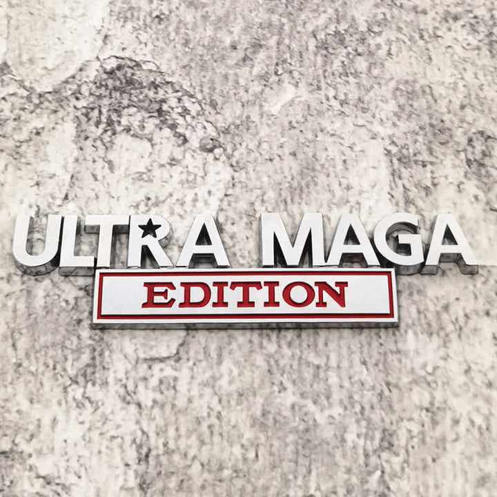 Pegatina de metal para coche EDICIÓN ULTRA MAGA