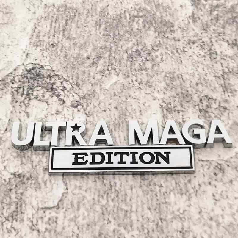 Pegatina de metal para coche EDICIÓN ULTRA MAGA