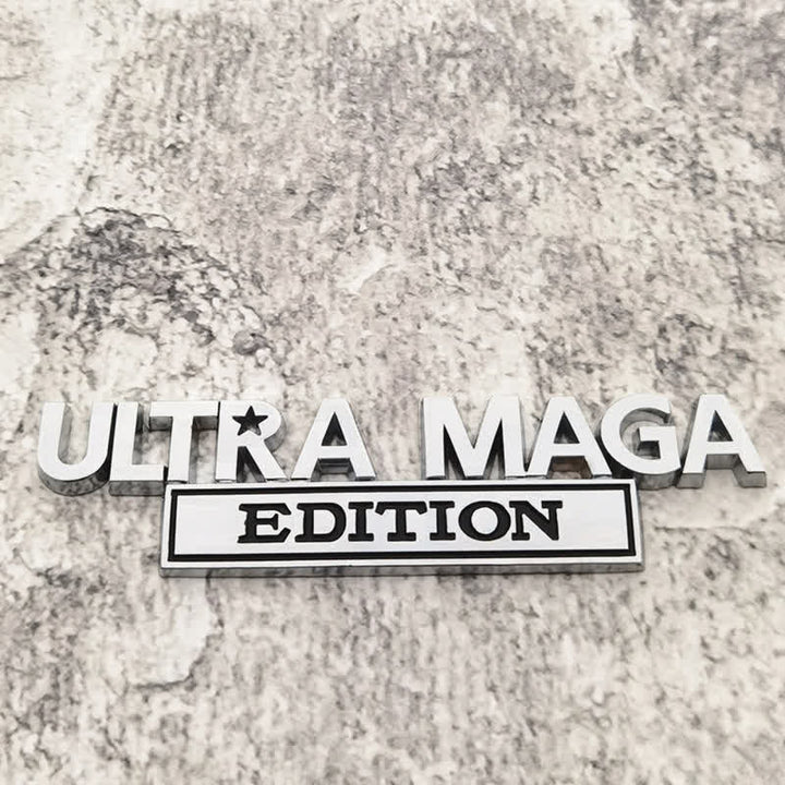 Pegatina de metal para coche EDICIÓN ULTRA MAGA
