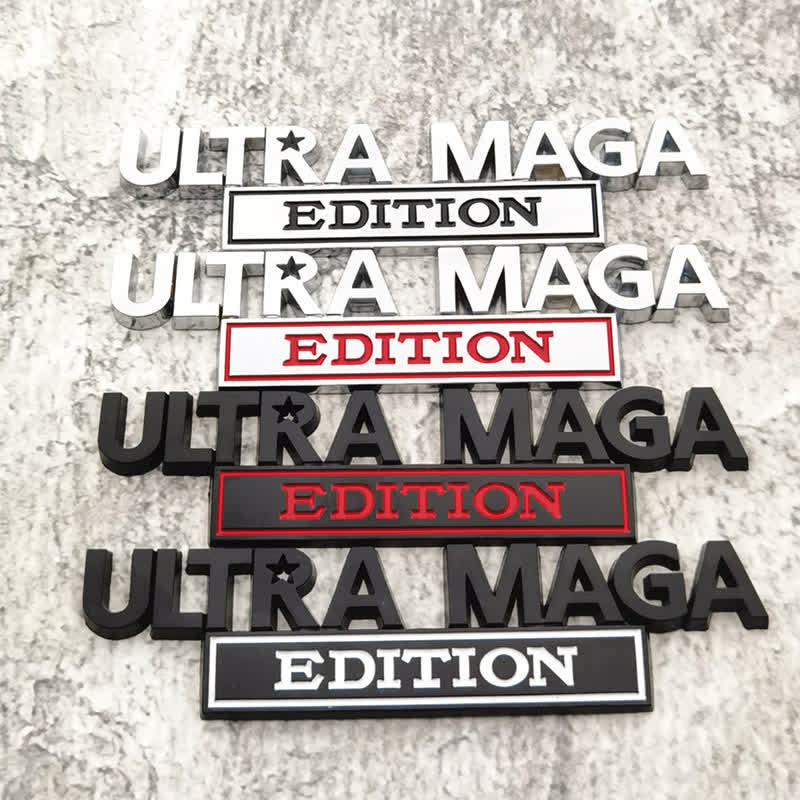 Pegatina de metal para coche EDICIÓN ULTRA MAGA