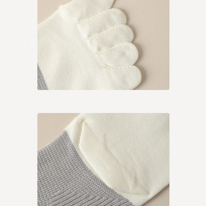 Calcetines de algodón puro con cinco dedos divididos para hombre
