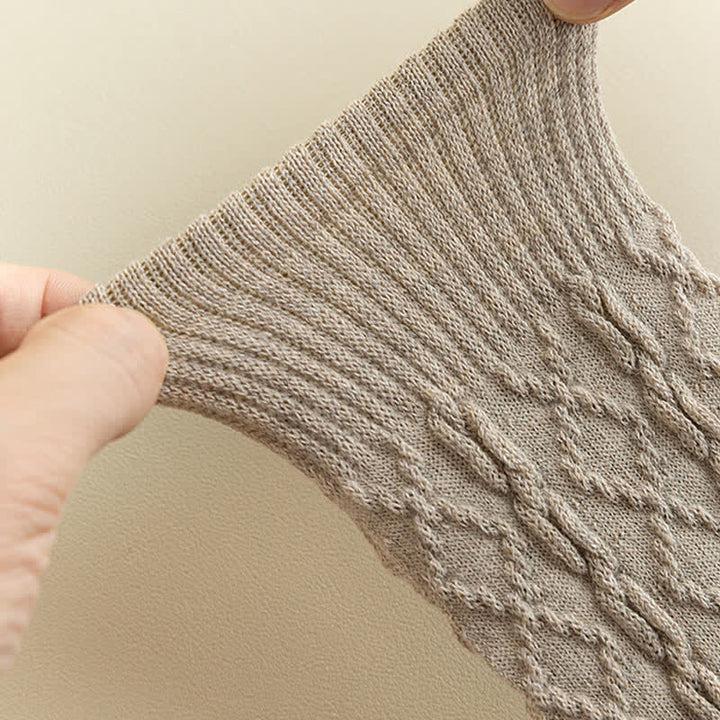 Calcetines de lana con cinco dedos divididos y grano torcido para mujer