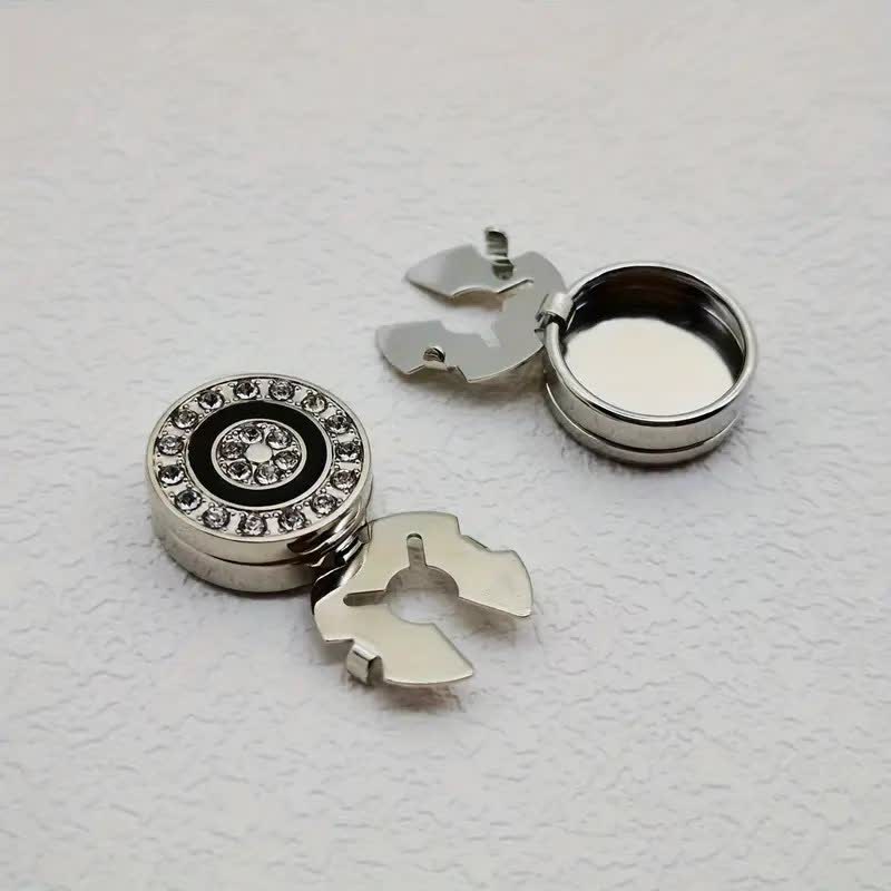 Juego de 1 par de gemelos con botones a presión elegantes y novedosos para hombre