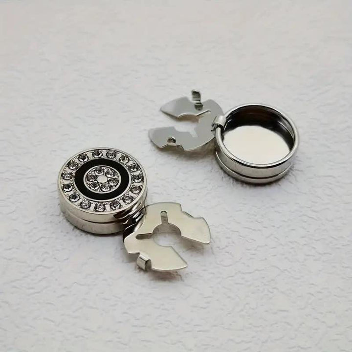 Juego de 1 par de gemelos con botones a presión elegantes y novedosos para hombre