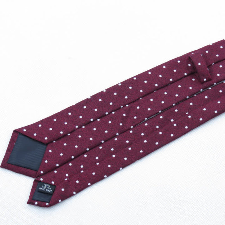 Conjunto de 3 corbatas de lazo elegantes con lunares para hombre