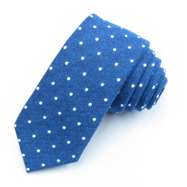 Conjunto de 3 corbatas de lazo elegantes con lunares para hombre