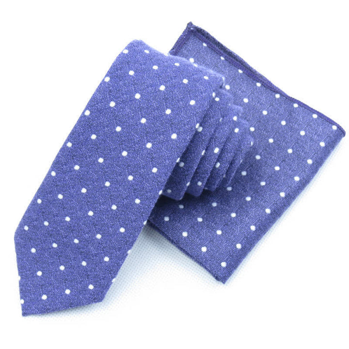 Conjunto de 3 corbatas de lazo elegantes con lunares para hombre