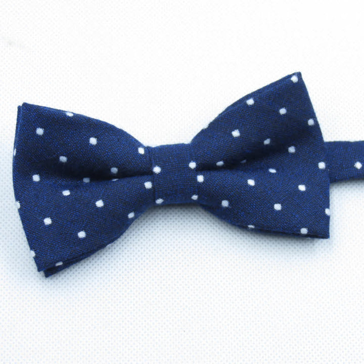 Conjunto de 3 corbatas de lazo elegantes con lunares para hombre