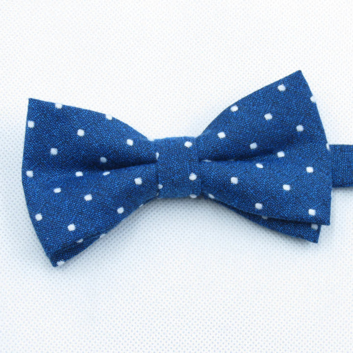 Conjunto de 3 corbatas de lazo elegantes con lunares para hombre