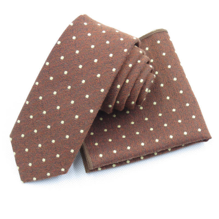 Conjunto de 3 corbatas de lazo elegantes con lunares para hombre