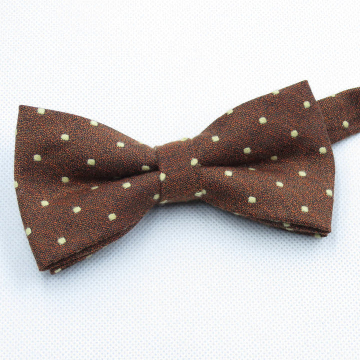 Conjunto de 3 corbatas de lazo elegantes con lunares para hombre