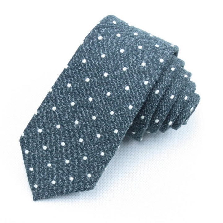 Conjunto de 3 corbatas de lazo elegantes con lunares para hombre