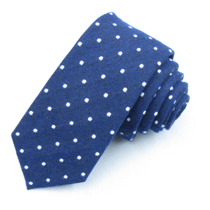 Conjunto de 3 corbatas de lazo elegantes con lunares para hombre