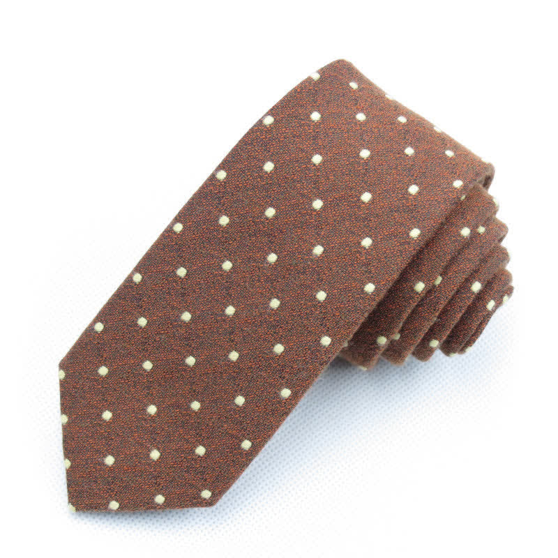 Conjunto de 3 corbatas de lazo elegantes con lunares para hombre