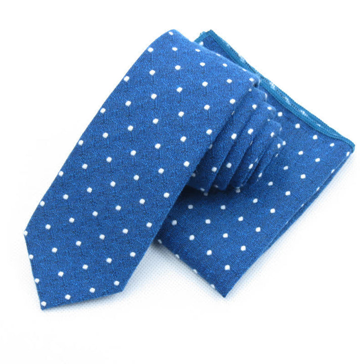 Conjunto de 3 corbatas de lazo elegantes con lunares para hombre