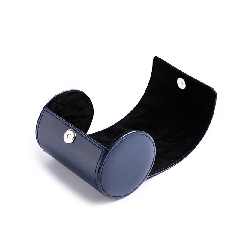 Estuche de cuero con hebilla magnética para guardar corbatas y guardar cosas creativas