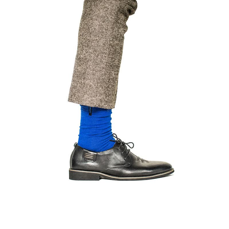 Calcetines de algodón estilo británico para caballeros de color liso para hombre