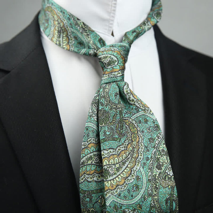 Corbata de boda con estampado floral Paisley de romance exótico para hombre