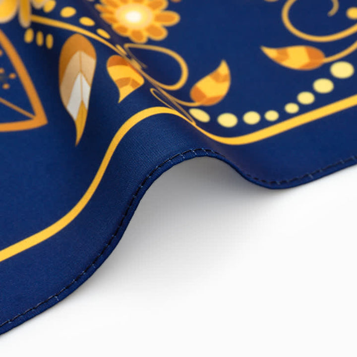 Bufanda cuadrada grande y elegante con estampado clásico de cachemira en estilo británico