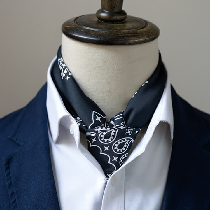 Bufanda cuadrada grande y elegante con estampado clásico de cachemira en estilo británico