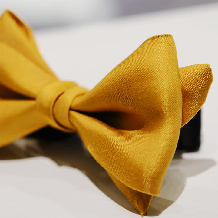 Pajarita de gran tamaño con forma única y puntiaguda para hombre Golden Life