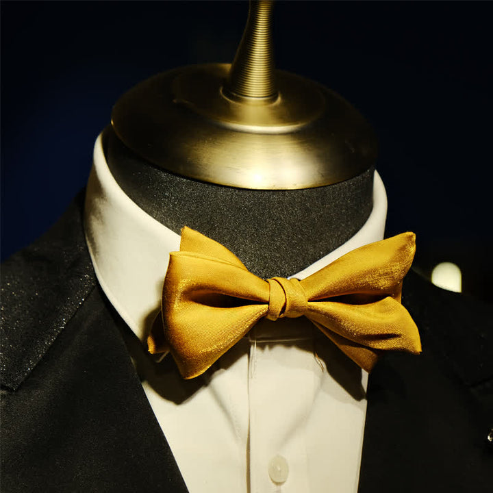 Pajarita de gran tamaño con forma única y puntiaguda para hombre Golden Life
