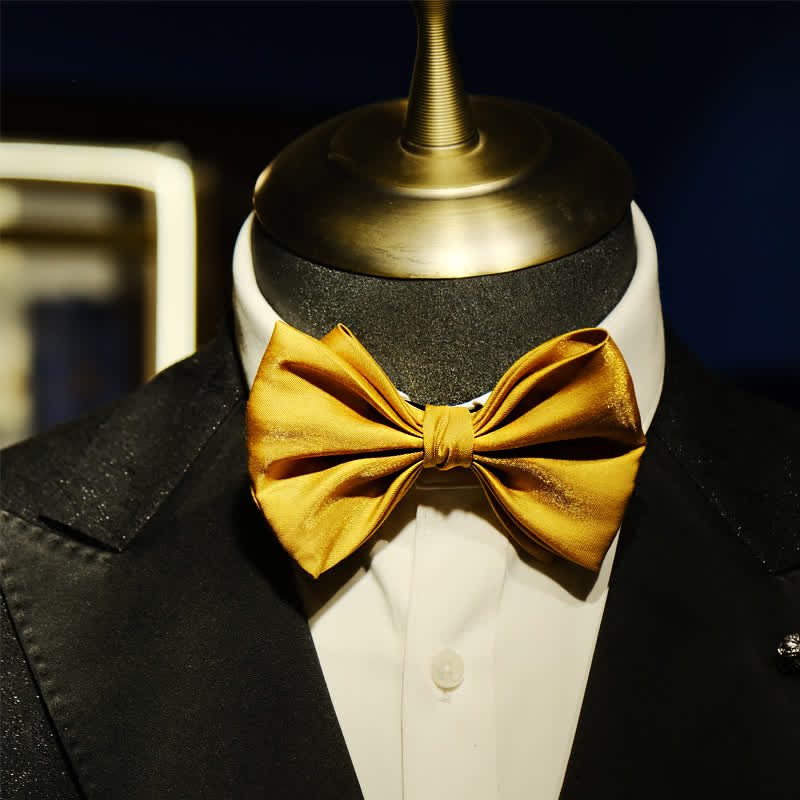 Pajarita de gran tamaño con forma única y puntiaguda para hombre Golden Life