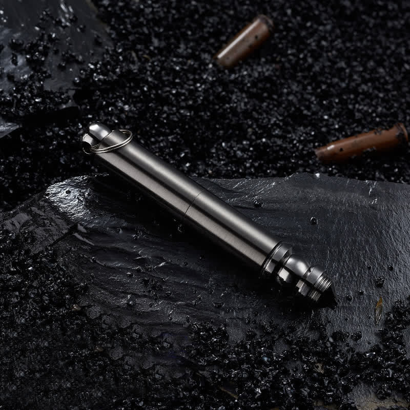 Encendedor de aceite táctico de emergencia con cerillas y cuchillas 3 en 1 - Gris - image 2