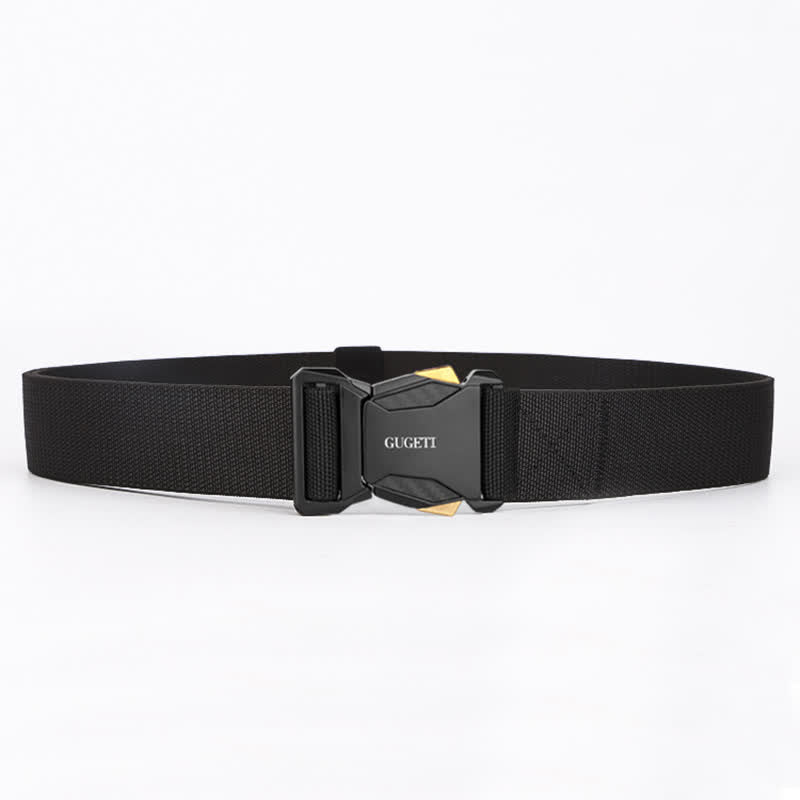Cinturón táctico de nailon de liberación rápida para hombre, de color negro y sencillo estilo deportivo