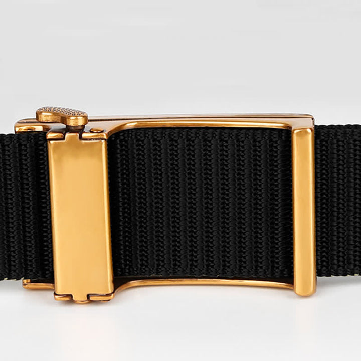 Cinturón de nailon con hebilla automática para montar a caballo informal para hombre