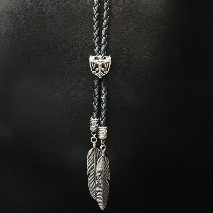 Mini colgante de la serie Animal con forma de pluma y punta de bolo