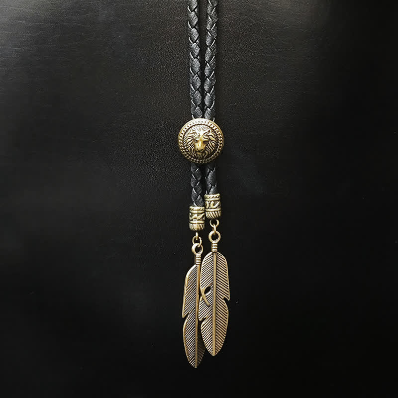 Mini colgante de la serie Animal con forma de pluma y punta de bolo
