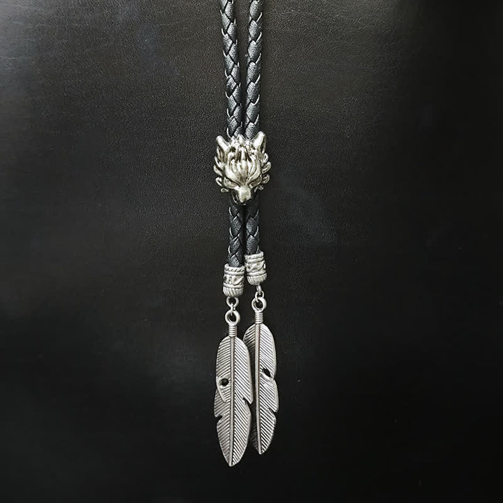 Mini colgante de la serie Animal con forma de pluma y punta de bolo
