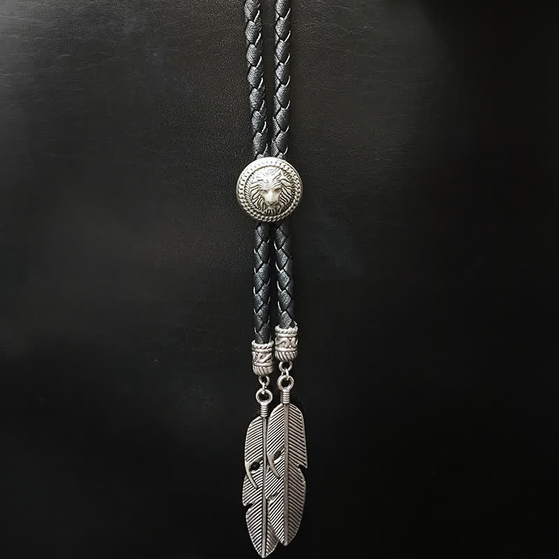 Mini colgante de la serie Animal con forma de pluma y punta de bolo