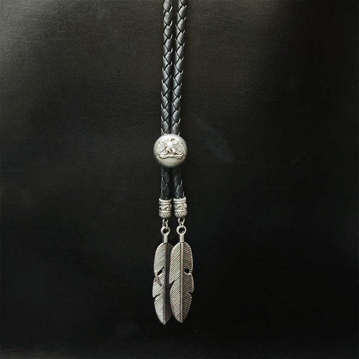 Mini colgante de la serie Animal con forma de pluma y punta de bolo