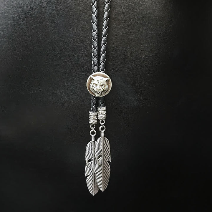 Mini colgante de la serie Animal con forma de pluma y punta de bolo